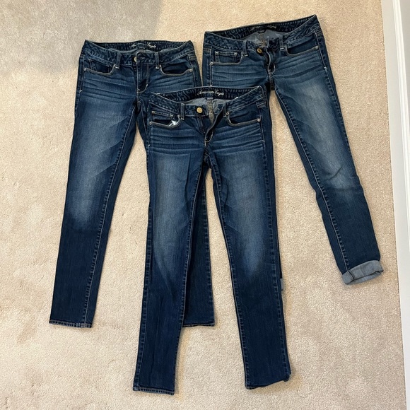American Eagle skinny jeans 6 long low rise - Picture 6 of 6